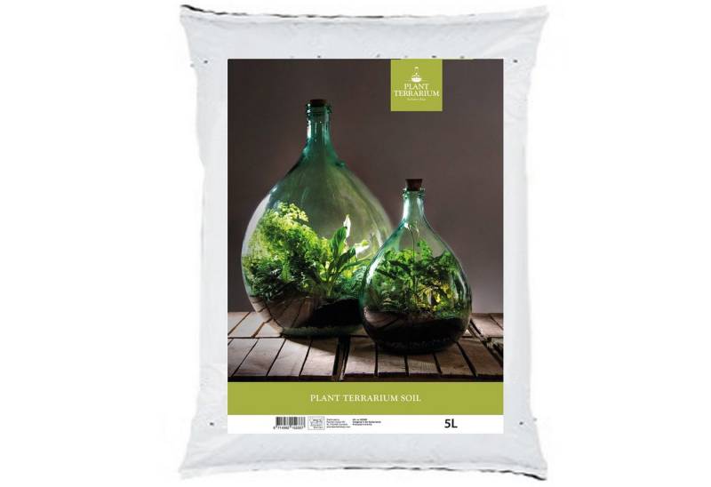 esschert design Übertopf Grüne Oase im Glas. 5L. Blumenerde für lebendige Pflanzterrarien von esschert design