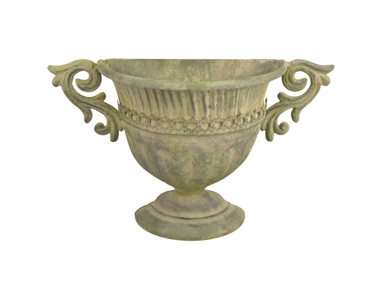 esschert design Übertopf Wand Topf Aged Metall Grün Vase Pokal Kübel Umtopf Blumen Vintage Hänge Korb von esschert design