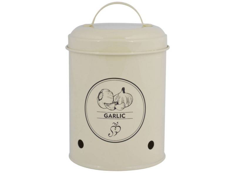 esschert design Vorratsdose Weiß, Durchmesser 15 cm, Metall von esschert design