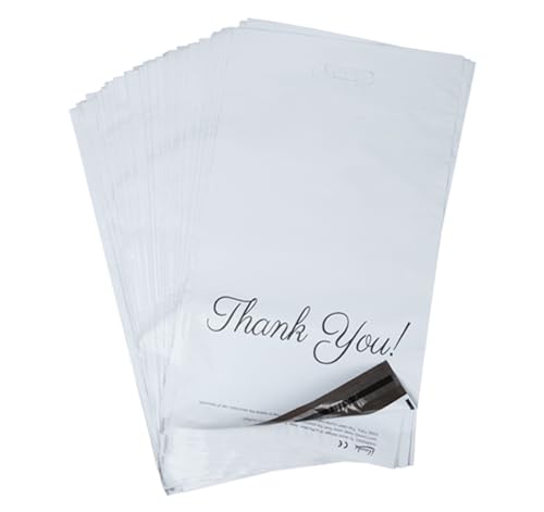 60 x "Thank You" Versandbeutel Plastik Versandtaschen,30 x 40cm Plastik Versandtaschen,Versandbeutel Blickdicht und Reißfest,Tragbare Versandtüten,Versandumschläge mit Selbstklebendem Streifen,Weiß 60 x "Thank You" Versandbeutel Plastik Versandtaschen,30 x 40cm Plastik Versandtaschen,Versandbeutel Blickdicht und Reißfest,Tragbare Versandtüten,Versandumschläge mit Selbstklebendem Streifen,Weiß von estcoo