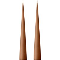 ester & erik - Kegelkerze, 37 cm, No. 23, raw toffee / matt (2er-Set) von ester & erik A/S
