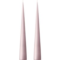 ester & erik - Kegelkerze, 37 cm, No. 52, soft rose / matt (2er-Set) von ester & erik A/S