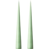 ester & erik - Kegelkerze, 37 cm, No. 66, eucalyptus / matt (2er-Set) von ester & erik A/S