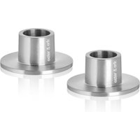 ester & erik - Kerzenhalter für Spitzkerzen, ⌀ 4 cm, silber / matt (2er-Set) von ester & erik A/S