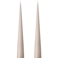 Kegelkerze Set Cone Candles linen grey 37 cm H von ester & erik