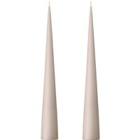 Kegelkerze Set Cone Candles linen grey 25 cm H von ester & erik