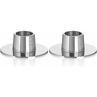 Kerzenhalter Set für Peitschenkerzen shiny silver Kerzenhalter Set für Peitschenkerzen shiny silver von ester & erik