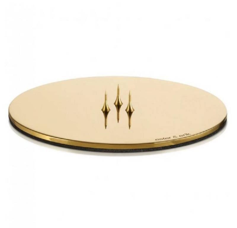 ester & erik Kerzenhalter Kerzenplatte Medium Gold Shiny von ester & erik