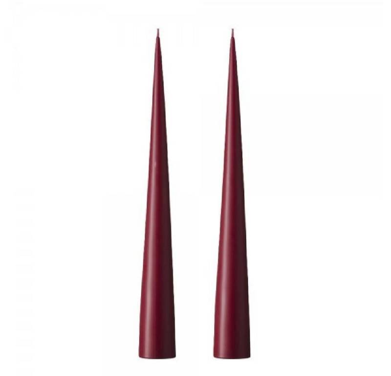 ester & erik Tafelkerze Kegelkerzen Set Cone Candle Deep Wine (2-teilig) von ester & erik