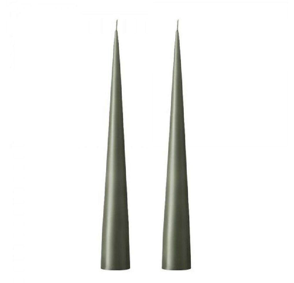 ester & erik Tafelkerze Kegelkerzen Set Cone Candle Green Soil (2-teilig) von ester & erik