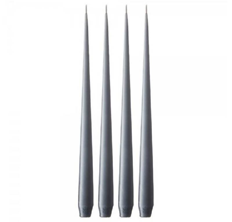 ester & erik Tafelkerze Spitzkerze Taper Candle Dark Slate (4-teilig) (42cm) von ester & erik