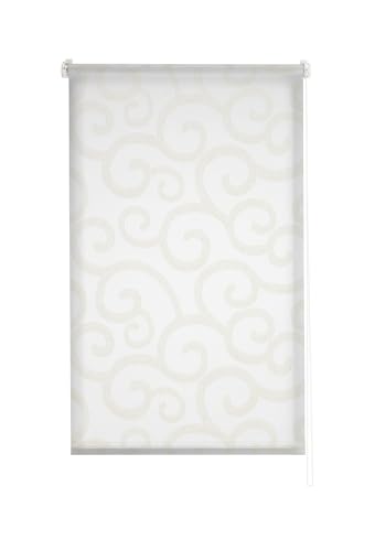 Estoralis | Ornella | Modernes Design-Rollo | Lichtdurchlässig Stoff | Farbe - Weiß/Beige | 150 x 255 cm. (Breite/Höhe) Stoffgröße 147 x 250 cm. | Rollos für Fenster und Türen von Estoralis