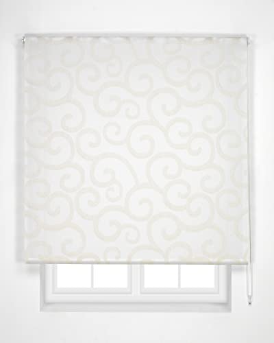 Estoralis - Ornella - Rollo Durchsichtiger, 110 x 250 cm, Farbe Weiß/Beige von Estoralis