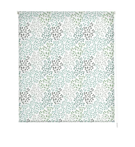 Estoralis | Blumen und PFLANZER | Modernes Design-Rollo | Digital bedruckter Stoff | F-1562 | 90 x 180 cm. (Breite/Höhe) Stoffgröße 87 x 175 cm. | Rollos für Fenster und Türen von Estoralis