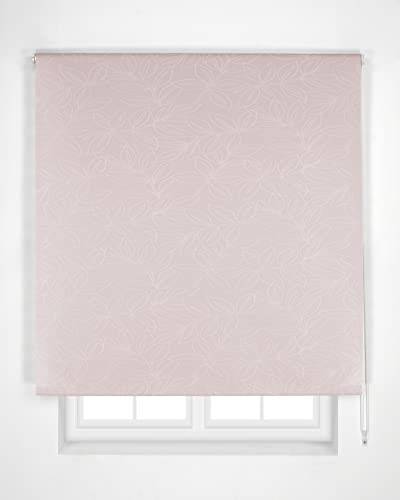 Estoralis - Selene - Lichtdurchlässiges Jacquard-Rollo, Stoff Polyester, 110 x 250 cm, Farbe Lachs von Estoralis