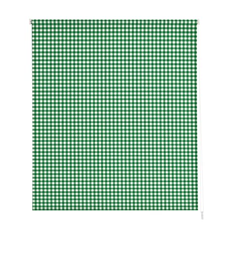 Estoralis | KÜCHE | Modernes Design-Rollo | Digital bedruckter Stoff | Vichy-2 Grün | 140 x 180 cm. (Breite/Höhe) Stoffgröße 137 x 175 cm. | Rollos für Fenster und Türen von Estoralis