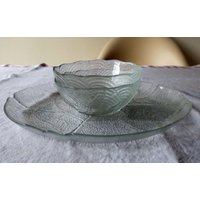 Vintage Arcoroc 2 Glasschalen Oder Servierplatte Glasteller Gebäckteller, Anbieteteller Lumiarc France Vintage Arcoroc 2 Glasschalen Oder Servierplatte Glasteller Gebäckteller, Anbieteteller Lumiarc France von etage4vintage