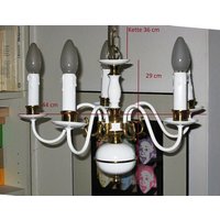 Vintage Messing Kronleuchter Armleuchter Pendelleuchte Shabby Chic Vintage Messing Kronleuchter Armleuchter Pendelleuchte Shabby Chic von etage4vintage