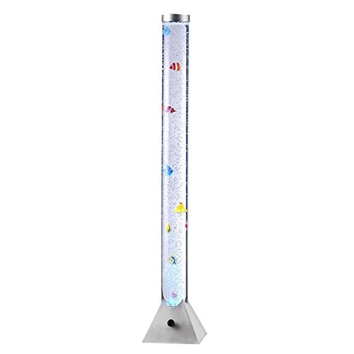 etc-shop RGB LED Steh Leuchte Wohn Zimmer Wasser Sprudel Säule Deko Fische Stand Lampe von etc-shop