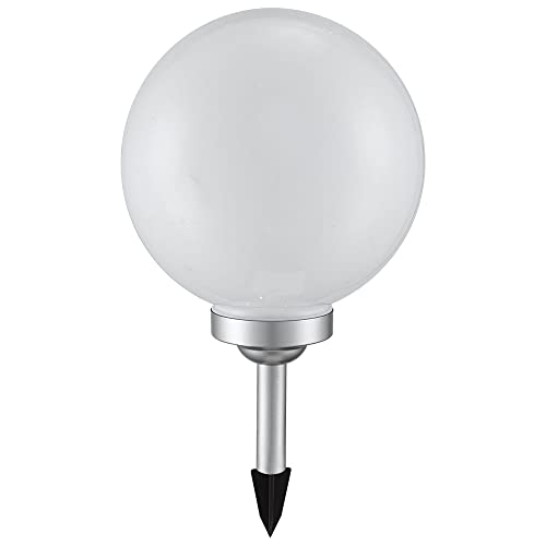 etc-shop Solarleuchte Kugel Garten Kugelleuchte Solar LED Gartendeko Solarkugel für Außen 25 cm, Leuchtdauer ca. 6-8 Stunden, H 65 cm von etc-shop