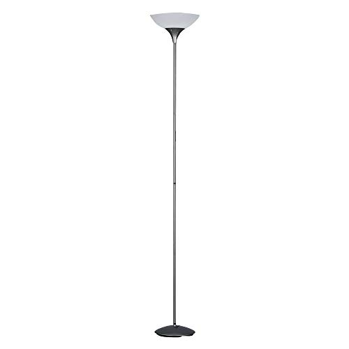 etc-shop RGB LED Decken-Fluter Steh Stand Lampe Leuchte Beleuchtung Titan-Farbig Wohn Schlaf Büro Zimmer Licht inkl. Fernbedienung Farbwechsler von etc-shop