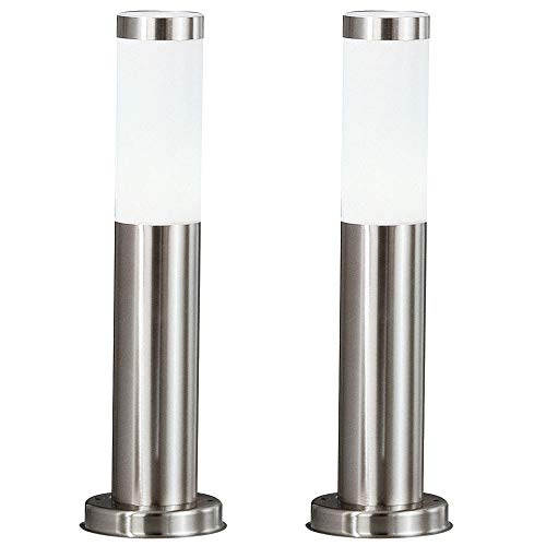 etc-shop 2er-Set Außenbereich Steh Lampe IP44 Beleuchtung Garten Leuchte Edelstahl modern etc-shop 2er-Set Außenbereich Steh Lampe IP44 Beleuchtung Garten Leuchte Edelstahl modern von etc-shop