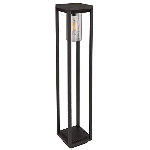 etc-shop ALU Steh Lampe schwarz Außen Beleuchtung Terrassen Strahler Garten Laterne Hof Leuchte von etc-shop