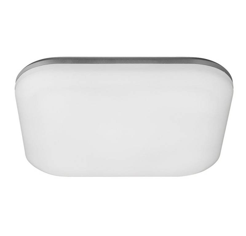 etc-shop Außen-Deckenleuchte, Leuchtmittel inklusive, Warmweiß, LED Außen Decken Leuchte eckig Lampe weiß opal Garten Beleuchtung von etc-shop