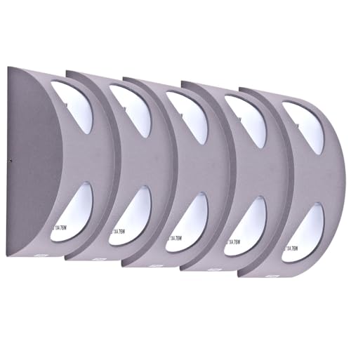 etc-shop Außenwandleuchte Wandlampe Fassadenleuchte LED Gartenlampe, Up Down Strahler, Alu silber, 2x 4,8 W 2x 210 lm warmweiß, BxH 7x19 cm, 5er Set etc-shop Außenwandleuchte Wandlampe Fassadenleuchte LED Gartenlampe, Up Down Strahler, Alu silber, 2x 4,8 W 2x 210 lm warmweiß, BxH 7x19 cm, 5er Set von etc-shop