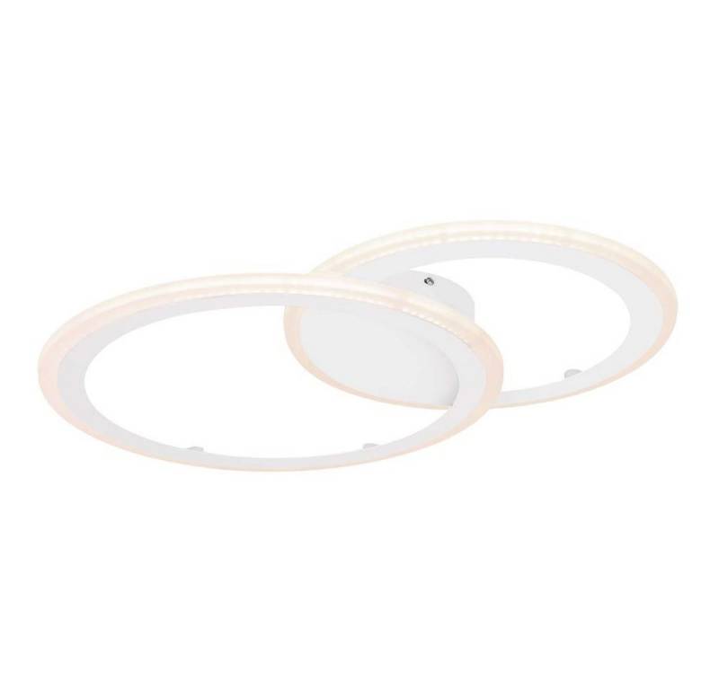etc-shop LED Deckenleuchte, LED-Leuchtmittel fest verbaut, Farbwechsel, LED Decken Leuchte dimmbar Ring Design Wohn Zimmer Beleuchtung von etc-shop