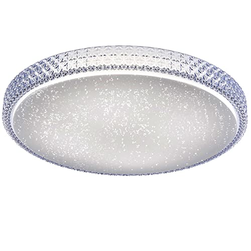 etc-shop Deckenleuchte Wohnzimmerleuchte CCT Lampe Sternenhimmel-Optik Designleuchte Leuchte D 60 cm von etc-shop