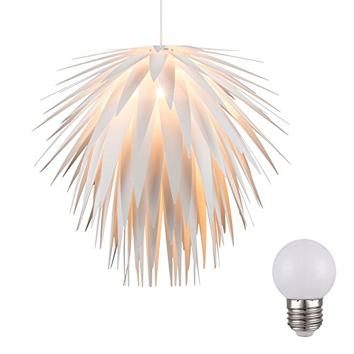 etc-shop Design LED Decken Pendel Hänge Lampe Leuchte Beleuchtung weiß Höhe 140 cm von etc-shop