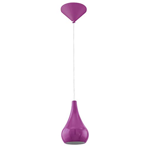 etc-shop Design Pendel Hänge Leuchte Ess Zimmer purple Decken Flur Lampe im Set inkl. LED Leuchtmittel von etc-shop