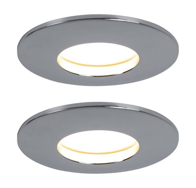 etc-shop Einbauleuchte, LED-Leuchtmittel fest verbaut, Warmweiß, 2er Set LED Einbau Leuchten Decken Spots Strahler Wohn Zimmer von etc-shop