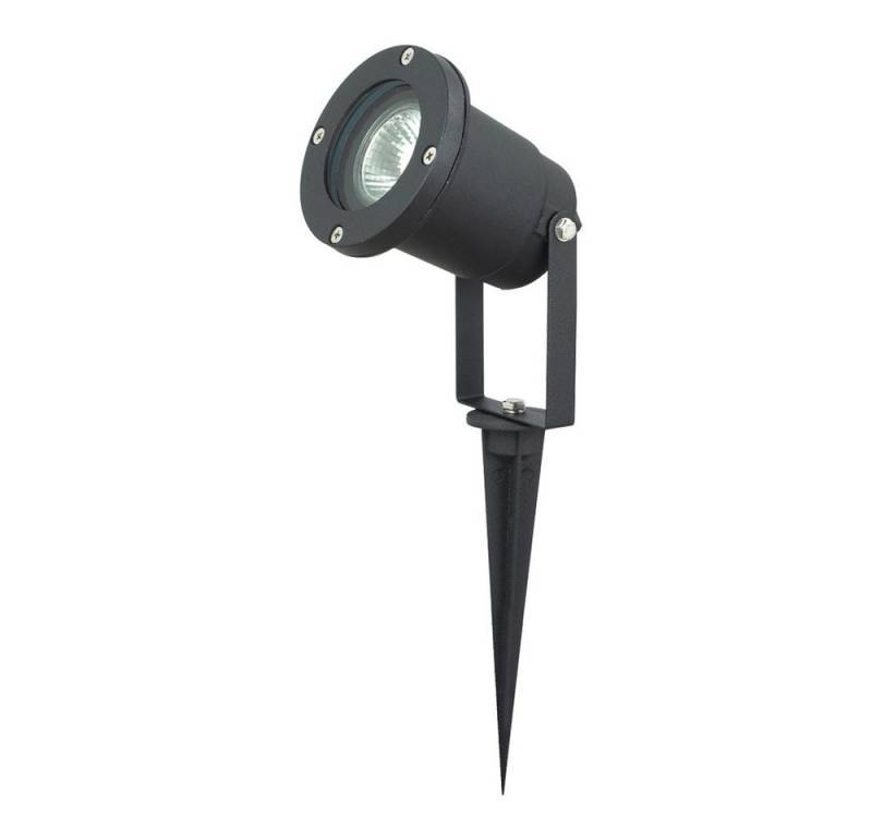 etc-shop LED Gartenstrahler, Leuchtmittel inklusive, Warmweiß, Farbwechsel, Außen Steck Leuchte Balkon Rasen Strahler Fernbedienung im Set von etc-shop