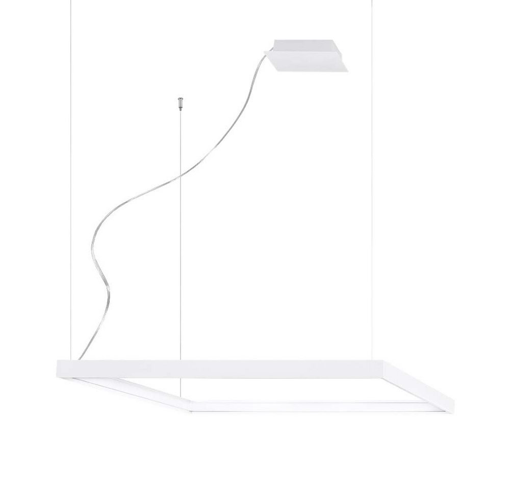 etc-shop LED Pendelleuchte, LED-Leuchtmittel fest verbaut, Neutralweiß, Pendellampe Hängeleuchte Designlampe Wohnzimmerleuchte LED Alu von etc-shop