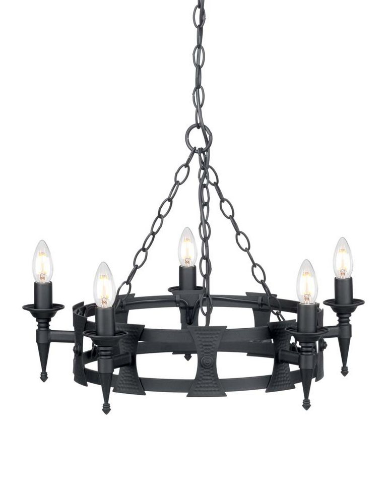 etc-shop Kronleuchter, Leuchtmittel nicht inklusive, Kronleuchter Hängeleuchte D 60 cm Esszimmerleuchte Deckenlampe 5 von etc-shop