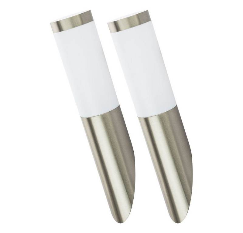 etc-shop LED Wandstrahler, Leuchtmittel inklusive, Kaltweiß, Warmweiß, Neutralweiß, Tageslichtweiß, Farbwechsel, 2er Set Smart Außen Haus Wand Leuchte Terrassen Lampe von etc-shop