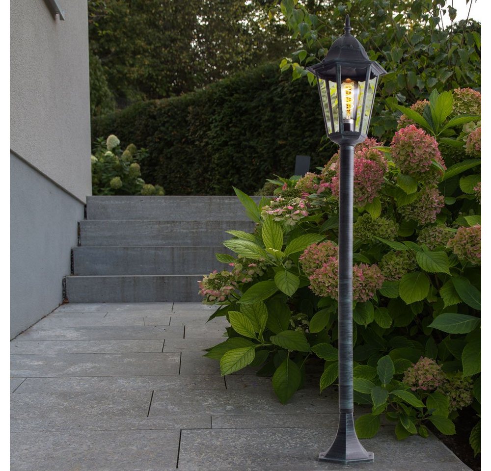 etc-shop LED Außen-Stehlampe, Leuchtmittel inklusive, Warmweiß, Gartenlaterne für Draußen Außenstehlampe für Garten von etc-shop