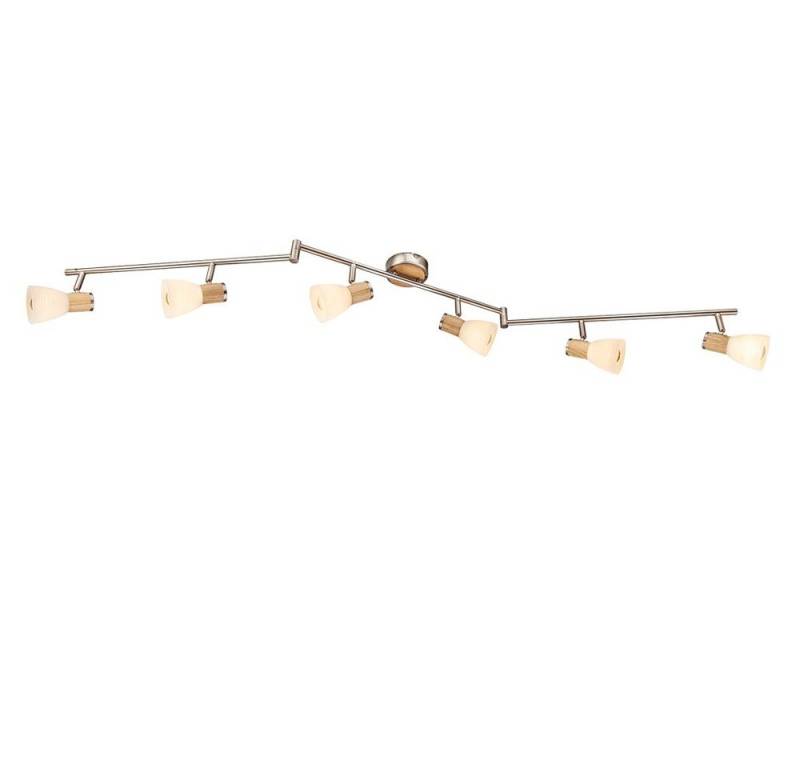 etc-shop LED Deckenleuchte, Leuchtmittel nicht inklusive, Decken Lampe Schlaf Gäste Zimmer Glas Spot Licht-Schiene Holz Leuchte etc-shop LED Deckenleuchte, Leuchtmittel nicht inklusive, Decken Lampe Schlaf Gäste Zimmer Glas Spot Licht-Schiene Holz Leuchte von etc-shop