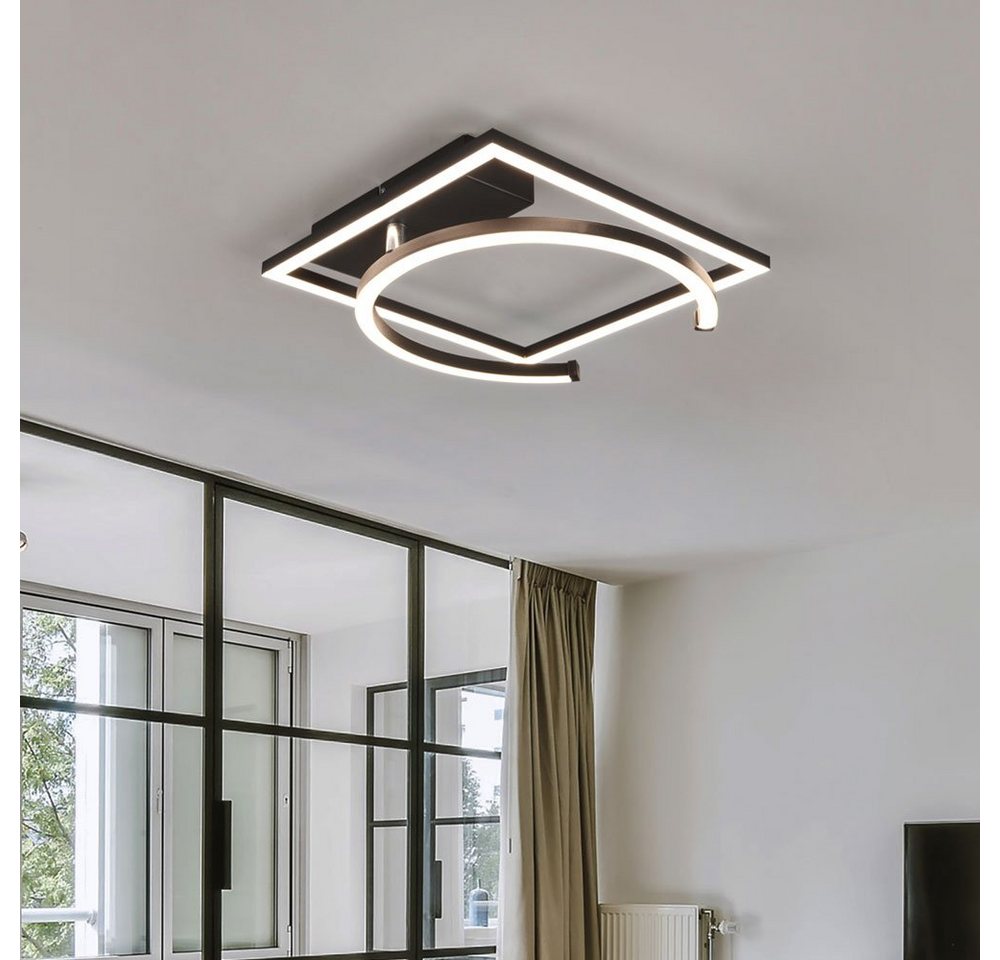 etc-shop LED Deckenleuchte, Deckenleuchte modern Deckenlampe Elemente beweglich von etc-shop