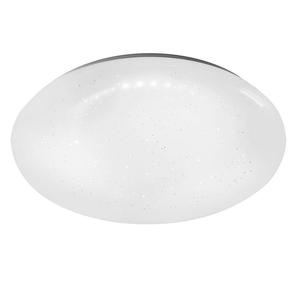 JUST LIGHT LED Deckenleuchte, LED-Leuchtmittel fest verbaut, LED 8 Watt Decken Leuchte Funkel Beleuchtung Wohn Zimmer Lampe weiß von JUST LIGHT
