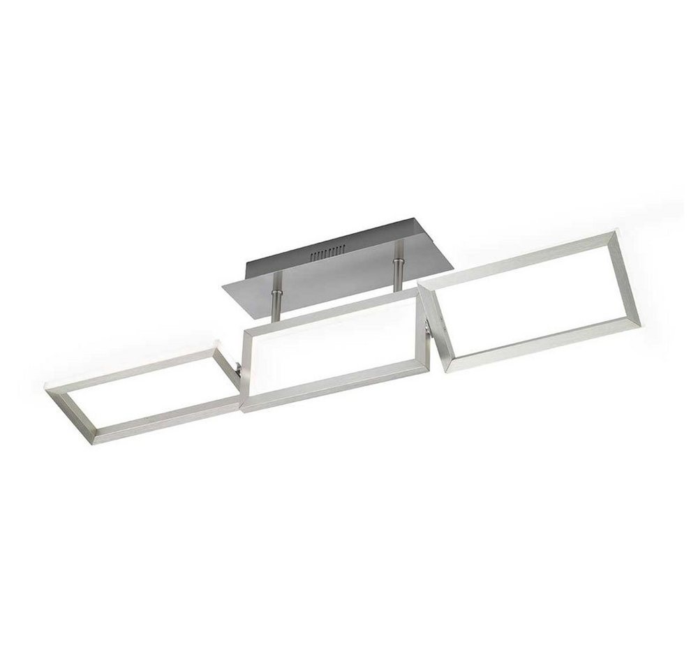 WOFI LED Deckenleuchte, LED-Leuchtmittel fest verbaut, Warmweiß, LED Design Decken Leuchte ALU Strahler verstellbar Lampe Wohn von WOFI