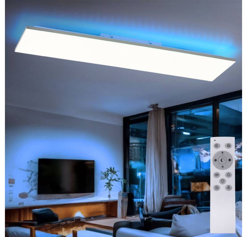 JUST LIGHT LED Deckenleuchte, LED-Leuchtmittel fest verbaut, Kaltweiß, Warmweiß, Neutralweiß, Tageslichtweiß, Deckenlampe dimmbar Wohnzimmerleuchte LED Panel von JUST LIGHT