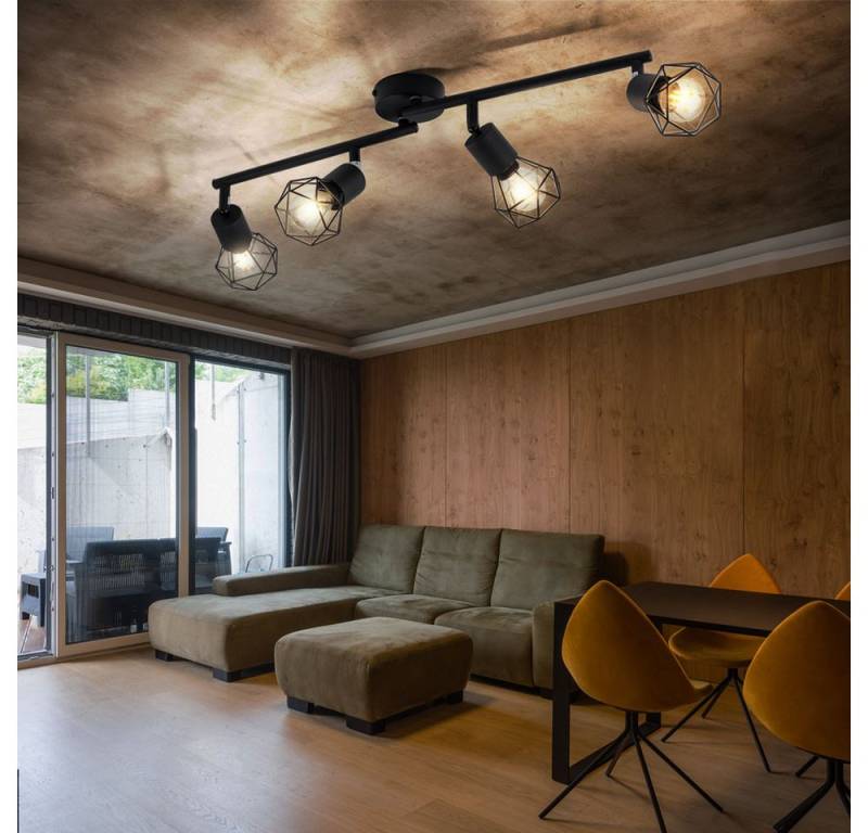 GLOBO LIGHTING Deckenspot, Leuchtmittel nicht inklusive, Deckenleuchte beweglich 4 Flammig Wohnzimmer GLOBO LIGHTING Deckenspot, Leuchtmittel nicht inklusive, Deckenleuchte beweglich 4 Flammig Wohnzimmer von GLOBO LIGHTING
