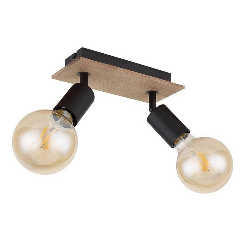GLOBO LIGHTING Deckenspot, Leuchtmittel nicht inklusive, Deckenleuchte Lampe Spot Holzlampe 2 Flammig von GLOBO LIGHTING