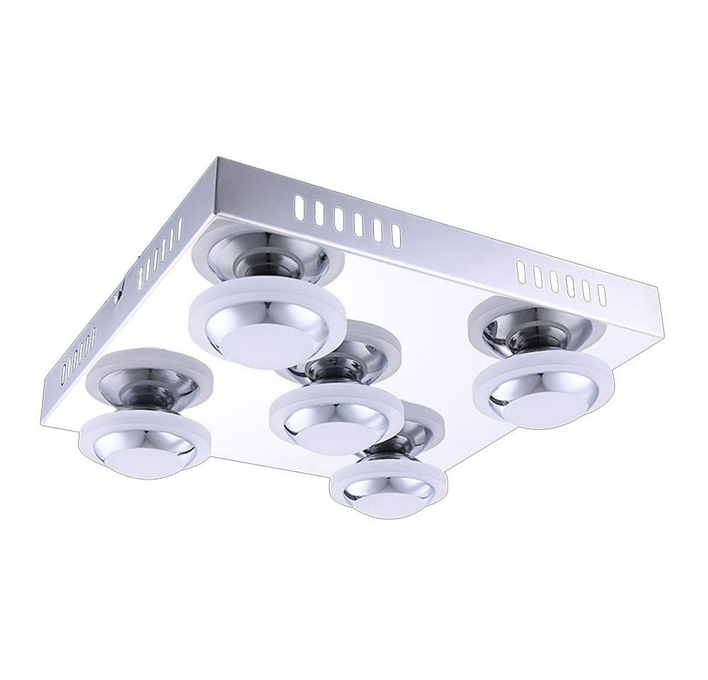 etc-shop LED Deckenspot, LED-Leuchtmittel fest verbaut, Warmweiß, LED Deckenleuchte Wohnzimmerlampe chrom Schlafzimmer Flurleuchte etc-shop LED Deckenspot, LED-Leuchtmittel fest verbaut, Warmweiß, LED Deckenleuchte Wohnzimmerlampe chrom Schlafzimmer Flurleuchte von etc-shop