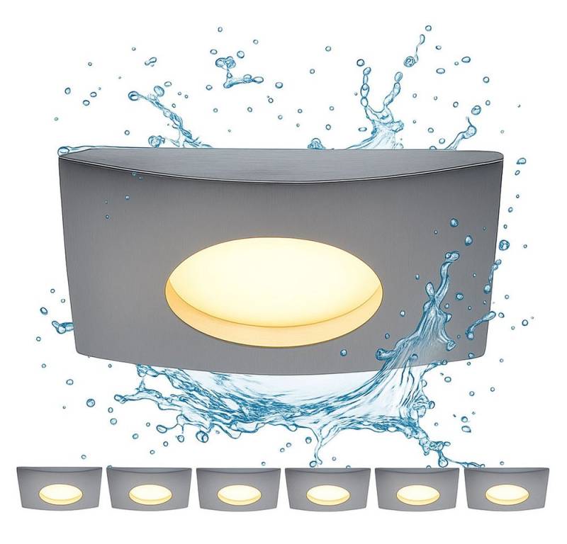 etc-shop LED Einbaustrahler, LED-Leuchtmittel fest verbaut, Warmweiß, Einbaustrahler Deckenlampe Einbauspot weiß dimmbar LED L 8 cm 6er Set etc-shop LED Einbaustrahler, LED-Leuchtmittel fest verbaut, Warmweiß, Einbaustrahler Deckenlampe Einbauspot weiß dimmbar LED L 8 cm 6er Set von etc-shop