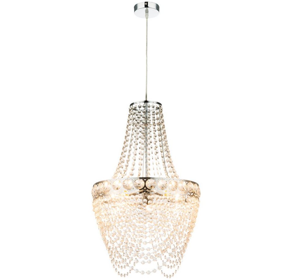 GLOBO LIGHTING Kronleuchter, Leuchtmittel nicht inklusive, Kristallleuchter hängend Wohnzimmer Hängelampe Modern von GLOBO LIGHTING