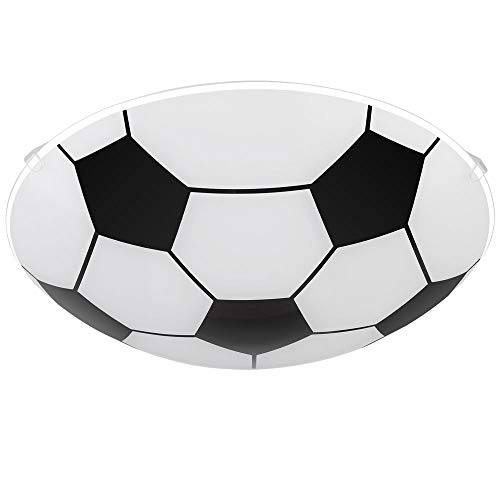 etc-shop LED Kinderleuchte Fußball Decken- und Wandlampe RGB Farbwechsler Kinderlampe inkl. Fernbedienung, Weißlicht- und RGB Steuerung, Kinder- Spiel- Schlafzimmer von etc-shop